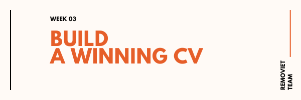 [Remote Job Sprint] Week 3 - Build a Winning CV
