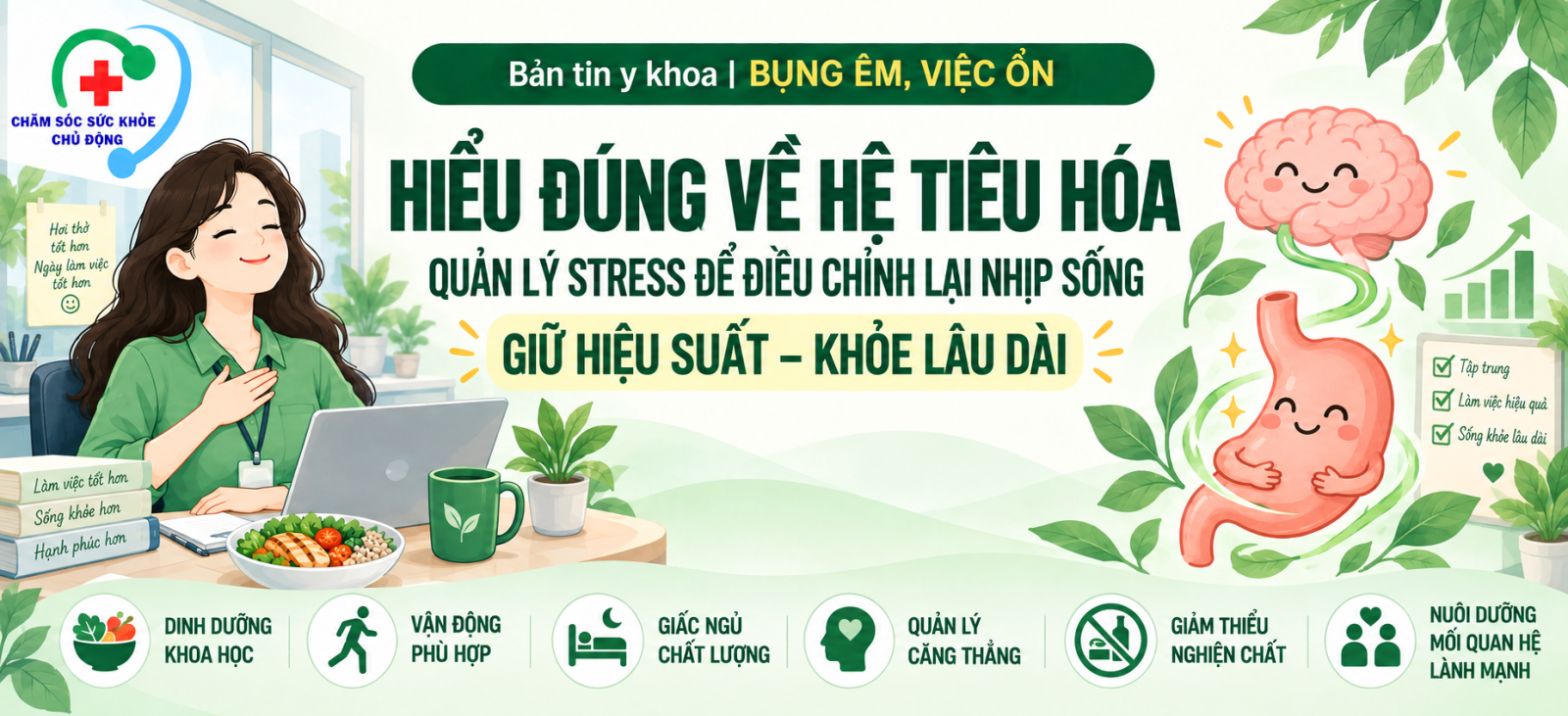 Bản tin # 04:  CHĂM SÓC SỨC KHỎE TINH THẦN VÀ BẢN ĐỒ HIỂU CƠ THỂ - HỆ TIÊU HÓA CỦA BẠN
